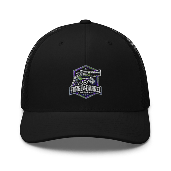 Forge & Barrel Firearms 85618351 Retro Trucker Hat | Yupoong 6606