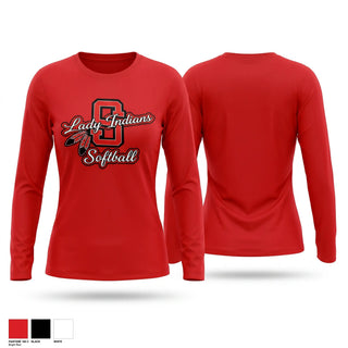 Long Sleeve Performance Shirt, Sissonville Lady Indians, Softball, Teamtime, Team time, sublimation, custom sports apparel, team uniforms, spirit wear, spiritwear, sports uniforms, custom shirts, team store, custom team store, fundraiser sports, apparel fundraiser