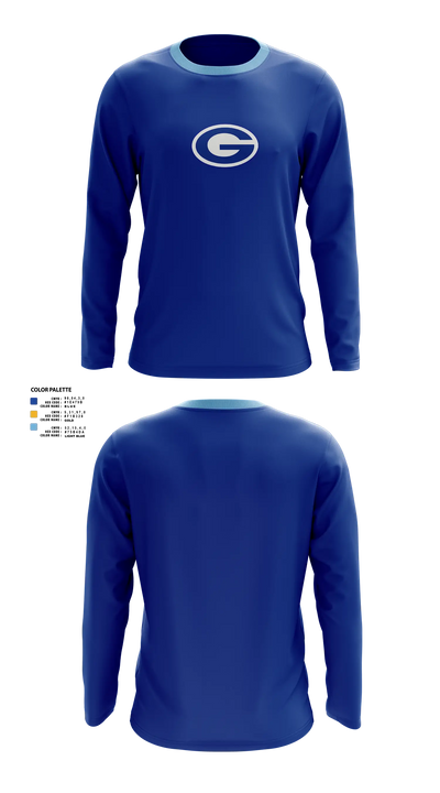 Gretna High School Baseball 91684950 Long Sleeve Performance Shirt - 30
