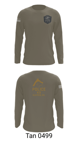Long Sleeve Performance Shirt, Elkton Police, Police, Teamtime, Team time, sublimation, custom sports apparel, team uniforms, spirit wear, spiritwear, sports uniforms, custom shirts, team store, custom team store, fundraiser sports, apparel fundraiser