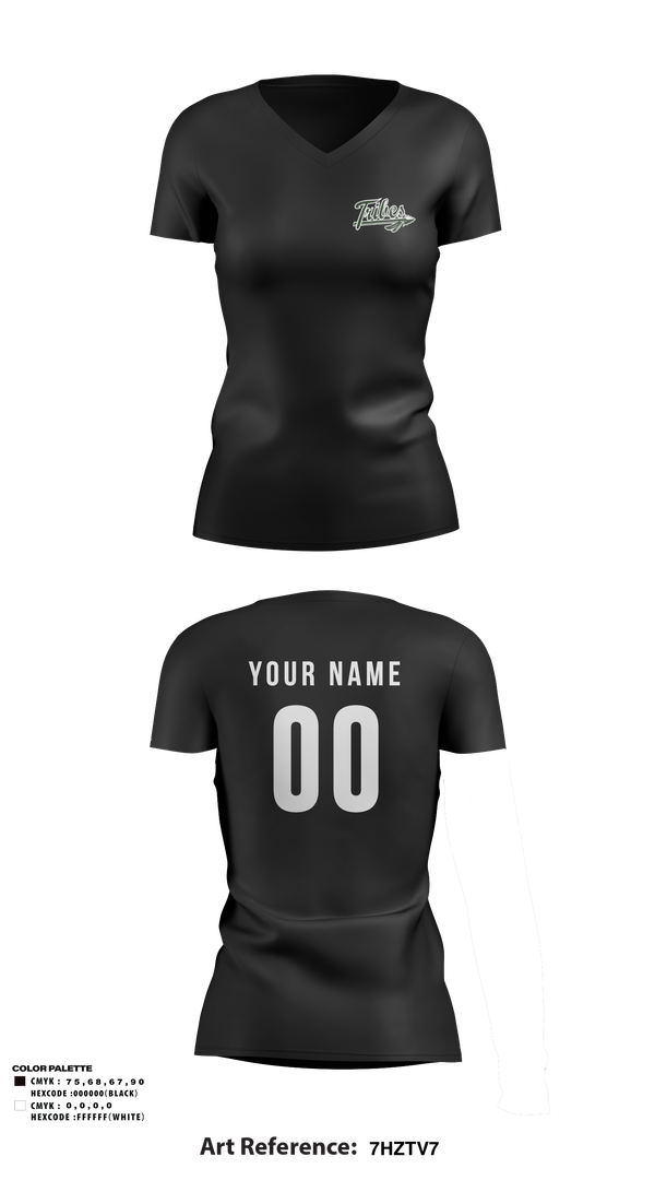 Womens Short Sleeve Vneck Shirt, Tribes, Softball, Teamtime, Team time, sublimation, custom sports apparel, team uniforms, spirit wear, spiritwear, sports uniforms, custom shirts, team store, custom team store, fundraiser sports, apparel fundraiser