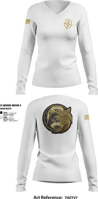 Women's Long Sleeve Vneck Shirt, NIRT, Police, Teamtime, Team time, sublimation, custom sports apparel, team uniforms, spirit wear, spiritwear, sports uniforms, custom shirts, team store, custom team store, fundraiser sports, apparel fundraiser
