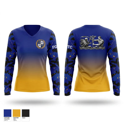 Faithful Guardian Training Center Women's Long Sleeve V-neck Shirt - 1