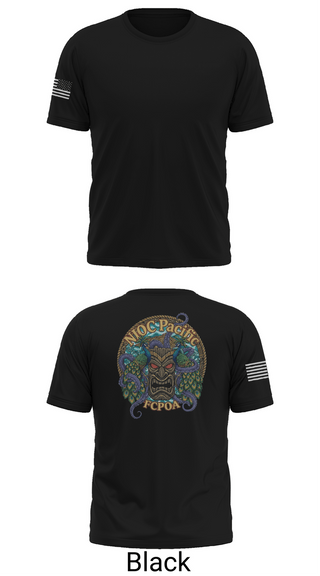 Old School Cotton Feel Shirt, NIOC Pacific FCPOA, Navy, Teamtime, Team time, sublimation, custom sports apparel, team uniforms, spirit wear, spiritwear, sports uniforms, custom shirts, team store, custom team store, fundraiser sports, apparel fundraiser