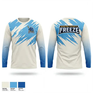 Long Sleeve Performance Shirt, Freeze Lacrosse, Men's Lacrosse, Teamtime, Team time, sublimation, custom sports apparel, team uniforms, spirit wear, spiritwear, sports uniforms, custom shirts, team store, custom team store, fundraiser sports, apparel fundraiser