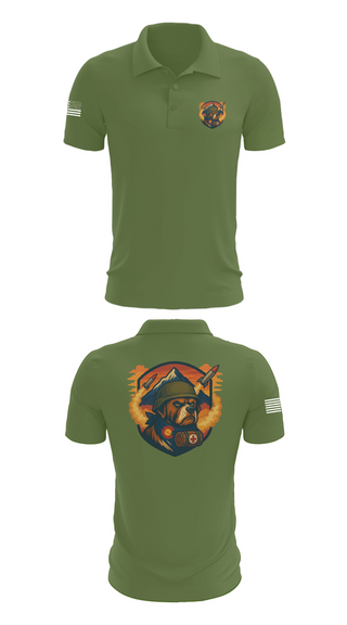 Short Sleeve Performance Polo, 10th Field Hospital (FWD), , Teamtime, Team time, sublimation, custom sports apparel, team uniforms, spirit wear, spiritwear, sports uniforms, custom shirts, team store, custom team store, fundraiser sports, apparel fundraiser