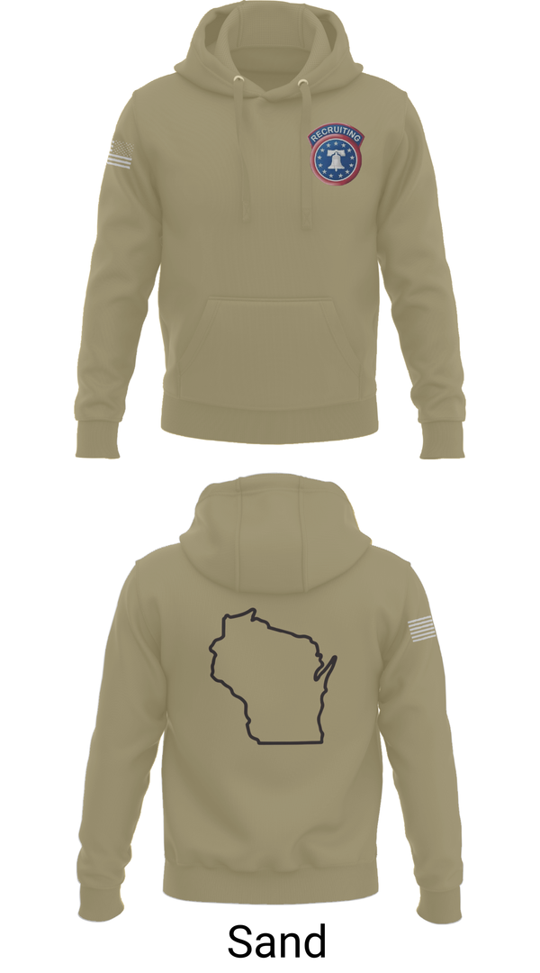 Hoodie, Waukesha recruiting station, Army, Teamtime, Team time, sublimation, custom sports apparel, team uniforms, spirit wear, spiritwear, sports uniforms, custom shirts, team store, custom team store, fundraiser sports, apparel fundraiser