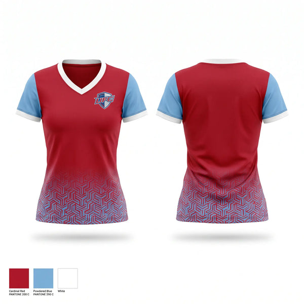 Womens Short Sleeve Vneck Shirt, Collinsville Cardinals, Men's Basketball, Teamtime, Team time, sublimation, custom sports apparel, team uniforms, spirit wear, spiritwear, sports uniforms, custom shirts, team store, custom team store, fundraiser sports, apparel fundraiser