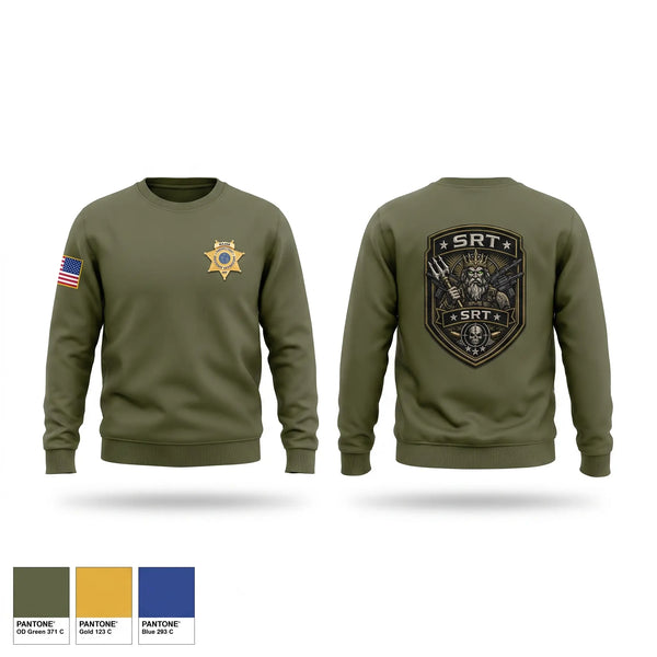 Crew Neck Sweatshirt, STARS, Police, Teamtime, Team time, sublimation, custom sports apparel, team uniforms, spirit wear, spiritwear, sports uniforms, custom shirts, team store, custom team store, fundraiser sports, apparel fundraiser