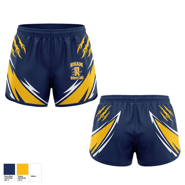 Womens Shorts, RHAM RAPTORS, Wrestling, Teamtime, Team time, sublimation, custom sports apparel, team uniforms, spirit wear, spiritwear, sports uniforms, custom shirts, team store, custom team store, fundraiser sports, apparel fundraiser
