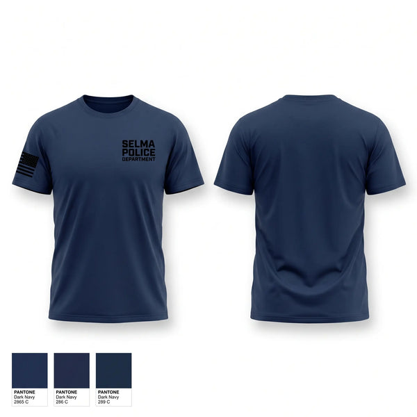 Old School Cotton Feel Shirt, Selma Police Department, Police, Teamtime, Team time, sublimation, custom sports apparel, team uniforms, spirit wear, spiritwear, sports uniforms, custom shirts, team store, custom team store, fundraiser sports, apparel fundraiser