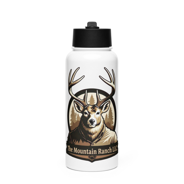 True Metrics Digital 55452151 Stainless Steel Water Bottle with a Straw Lid