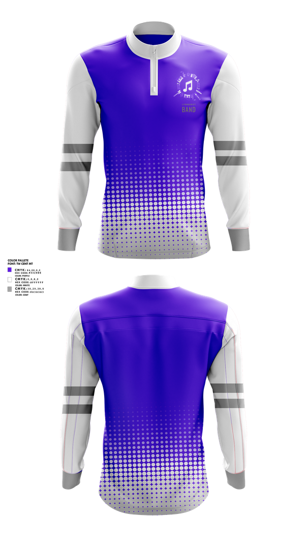Quarter Zip Jacket, Lynhurst Bands, Spirit Store, Teamtime, Team time, sublimation, custom sports apparel, team uniforms, spirit wear, spiritwear, sports uniforms, custom shirts, team store, custom team store, fundraiser sports, apparel fundraiser