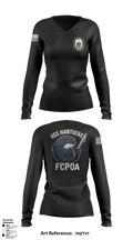 USS NANTUCKET LCS 27 12306248 Women's Long Sleeve V-neck Shirt - 1