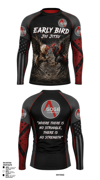 Agoge Combatives 28485080 Long Sleeve Rash Guard Shirt - 5