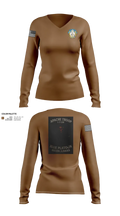 1-7 Cavlary Division Apache Troop Blue Platoon Recon Junkies Women's Long Sleeve V-neck Shirt - 23