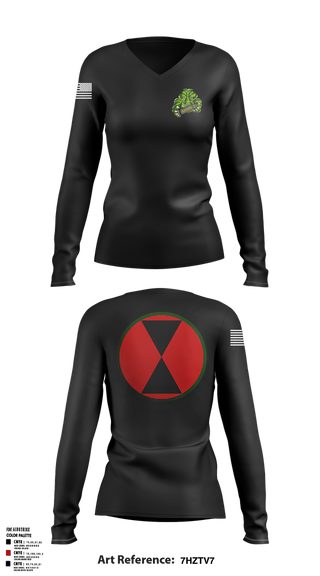Womens Long Sleeve Vneck Shirt, 2-17 FA Filthy 1st, Army, Teamtime, Team time, sublimation, custom sports apparel, team uniforms, spirit wear, spiritwear, sports uniforms, custom shirts, team store, custom team store, fundraiser sports, apparel fundraiser