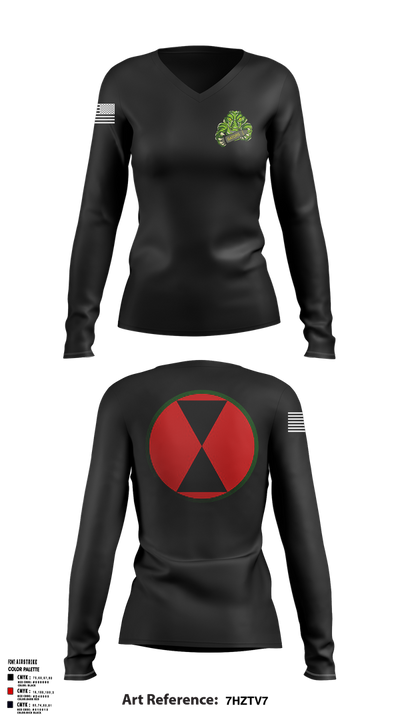 2-17 FA Filthy 1st 73186773 Women's Long Sleeve V-neck Shirt - 1