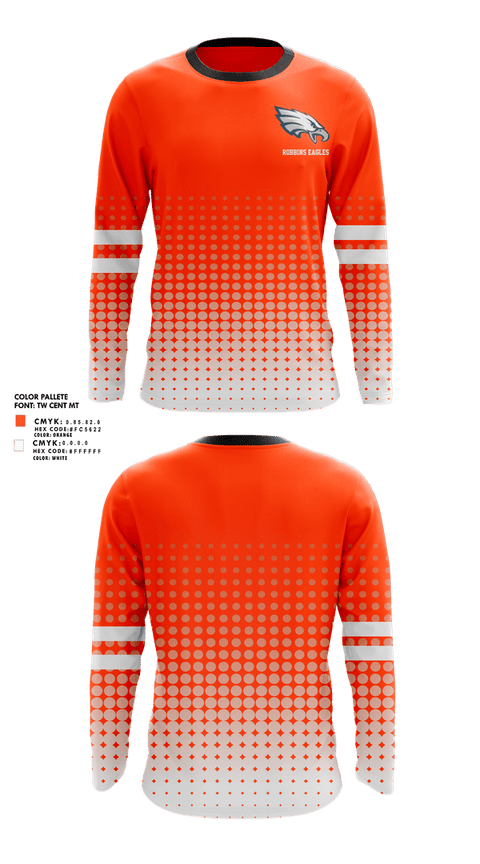 Long Sleeve Performance Shirt, Robbins Eagles, , Teamtime, Team time, sublimation, custom sports apparel, team uniforms, spirit wear, spiritwear, sports uniforms, custom shirts, team store, custom team store, fundraiser sports, apparel fundraiser
