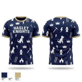 Soft Poly Tee Cotton Like Feel, Haslet Knights, Baseball, Teamtime, Team time, sublimation, custom sports apparel, team uniforms, spirit wear, spiritwear, sports uniforms, custom shirts, team store, custom team store, fundraiser sports, apparel fundraiser