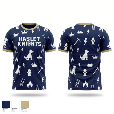 Haslet Knights Soft Poly Tee Cotton Like Feel - 1
