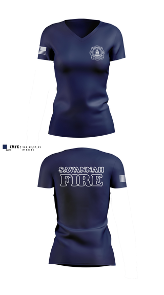 Womens Short Sleeve Vneck Shirt, Engine 8, Fire Department, Teamtime, Team time, sublimation, custom sports apparel, team uniforms, spirit wear, spiritwear, sports uniforms, custom shirts, team store, custom team store, fundraiser sports, apparel fundraiser
