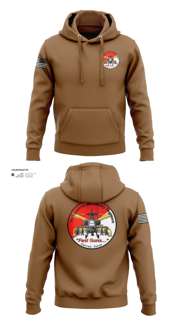 Hoodie, 7th Squadron, Sixth Cavalry Regiment, , Teamtime, Team time, sublimation, custom sports apparel, team uniforms, spirit wear, spiritwear, sports uniforms, custom shirts, team store, custom team store, fundraiser sports, apparel fundraiser