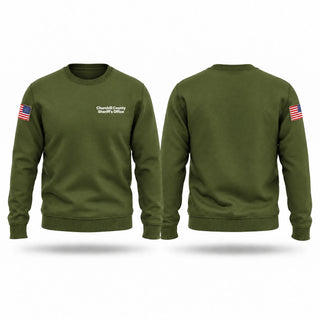 Crew Neck Sweatshirt, Churchill County Sheriff’s Office, Police, Teamtime, Team time, sublimation, custom sports apparel, team uniforms, spirit wear, spiritwear, sports uniforms, custom shirts, team store, custom team store, fundraiser sports, apparel fundraiser