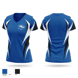 Womens Short Sleeve Vneck Shirt, Eagles, , Teamtime, Team time, sublimation, custom sports apparel, team uniforms, spirit wear, spiritwear, sports uniforms, custom shirts, team store, custom team store, fundraiser sports, apparel fundraiser