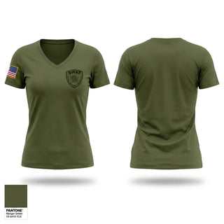 Womens Short Sleeve Vneck Shirt, Chicago Police SWAT, Police, Teamtime, Team time, sublimation, custom sports apparel, team uniforms, spirit wear, spiritwear, sports uniforms, custom shirts, team store, custom team store, fundraiser sports, apparel fundraiser