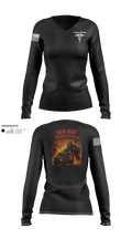 194th AR BDE HRT Medics 51125507 Women's Long Sleeve V-neck Shirt - 30