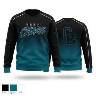 Crew Neck Sweatshirt, Copa Chaos, Baseball, Teamtime, Team time, sublimation, custom sports apparel, team uniforms, spirit wear, spiritwear, sports uniforms, custom shirts, team store, custom team store, fundraiser sports, apparel fundraiser