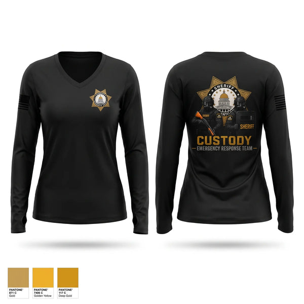 Sacramento Sheriff’s Office CERT team Old School Cotton Feel Shirt - 1