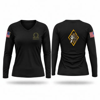 Womens Long Sleeve Vneck Shirt, Omega Group, Police, Teamtime, Team time, sublimation, custom sports apparel, team uniforms, spirit wear, spiritwear, sports uniforms, custom shirts, team store, custom team store, fundraiser sports, apparel fundraiser
