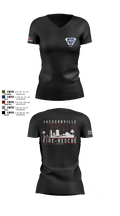 JFRD Critical Care Team 81495664 Women's Short Sleeve V-neck Shirt - 6