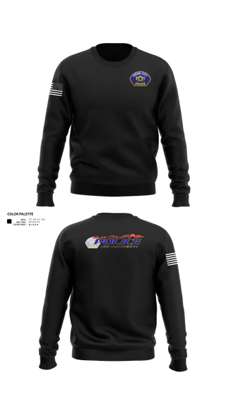 Crew Neck Sweatshirt, Webb City Police Department, Police, Teamtime, Team time, sublimation, custom sports apparel, team uniforms, spirit wear, spiritwear, sports uniforms, custom shirts, team store, custom team store, fundraiser sports, apparel fundraiser