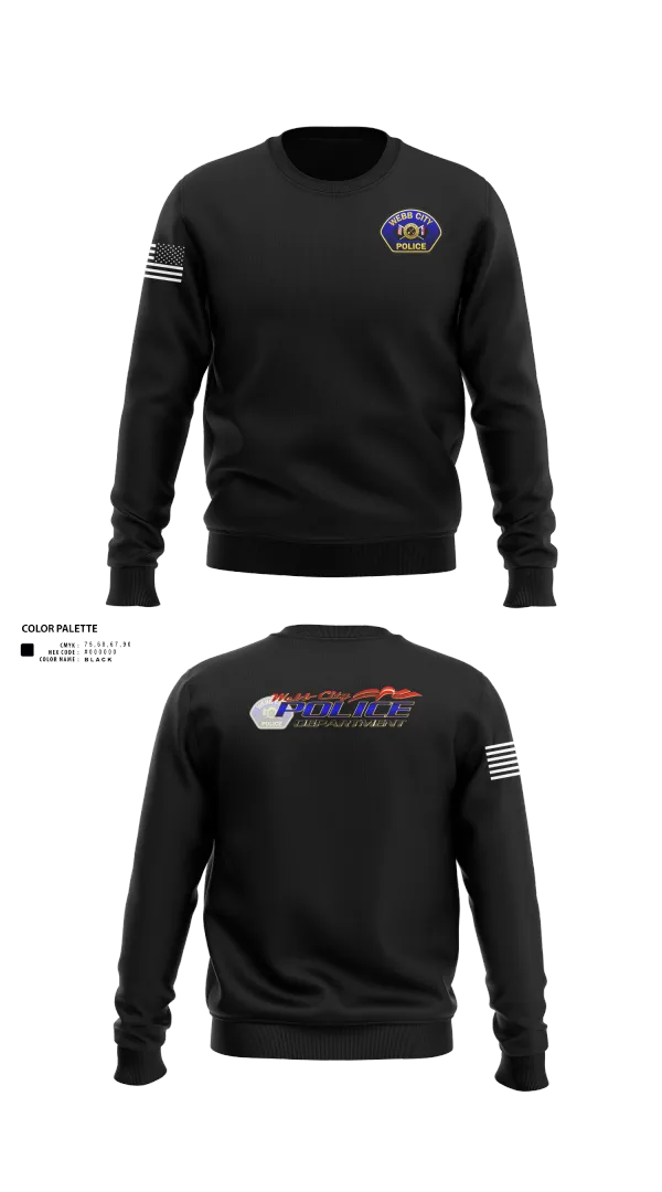 Crew Neck Sweatshirt, Webb City Police Department, Police, Teamtime, Team time, sublimation, custom sports apparel, team uniforms, spirit wear, spiritwear, sports uniforms, custom shirts, team store, custom team store, fundraiser sports, apparel fundraiser