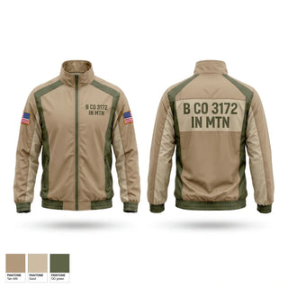 Windbreaker, B CO 3-172 IN (MTN), National Guard, Teamtime, Team time, sublimation, custom sports apparel, team uniforms, spirit wear, spiritwear, sports uniforms, custom shirts, team store, custom team store, fundraiser sports, apparel fundraiser