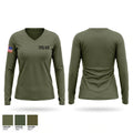 TPD K9 Women's Long Sleeve V-neck Shirt - 1