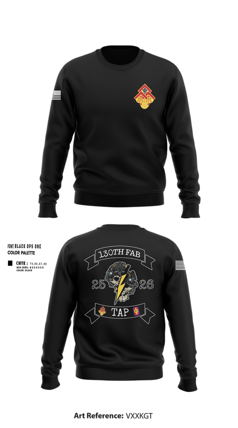 Crew Neck Sweatshirt, 130th FAB Target Acquisition Platoon, , Teamtime, Team time, sublimation, custom sports apparel, team uniforms, spirit wear, spiritwear, sports uniforms, custom shirts, team store, custom team store, fundraiser sports, apparel fundraiser