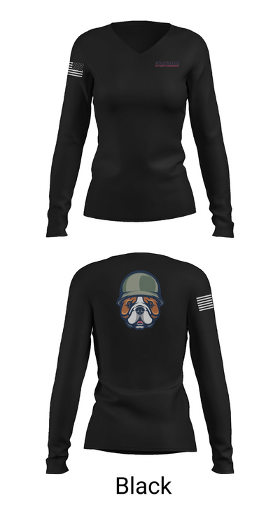 Indy Radio Platoon 10234991 Women's Long Sleeve V-neck Shirt - 37