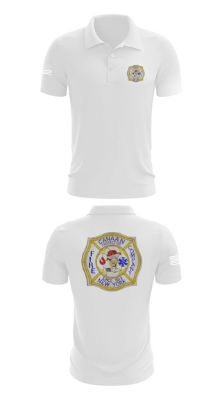 Short Sleeve Performance Polo, Canaan Protective Fire Company, Fire Department, Teamtime, Team time, sublimation, custom sports apparel, team uniforms, spirit wear, spiritwear, sports uniforms, custom shirts, team store, custom team store, fundraiser sports, apparel fundraiser