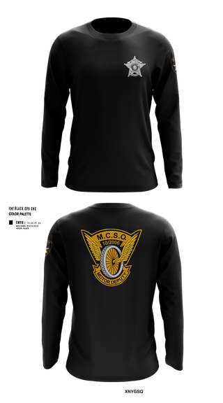 Long Sleeve Performance Shirt, MCSO Motors, Police, Teamtime, Team time, sublimation, custom sports apparel, team uniforms, spirit wear, spiritwear, sports uniforms, custom shirts, team store, custom team store, fundraiser sports, apparel fundraiser