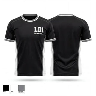 Old School Cotton Feel Shirt, LD1 Basketball, Men's Basketball, Teamtime, Team time, sublimation, custom sports apparel, team uniforms, spirit wear, spiritwear, sports uniforms, custom shirts, team store, custom team store, fundraiser sports, apparel fundraiser