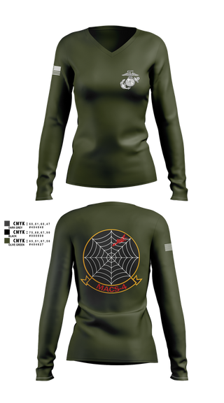 Womens Long Sleeve Vneck Shirt, MACS4, , Teamtime, Team time, sublimation, custom sports apparel, team uniforms, spirit wear, spiritwear, sports uniforms, custom shirts, team store, custom team store, fundraiser sports, apparel fundraiser