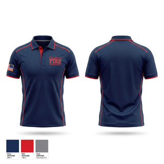 Short Sleeve Performance Polo, Hillsdale fire department, Fire Department, Teamtime, Team time, sublimation, custom sports apparel, team uniforms, spirit wear, spiritwear, sports uniforms, custom shirts, team store, custom team store, fundraiser sports, apparel fundraiser