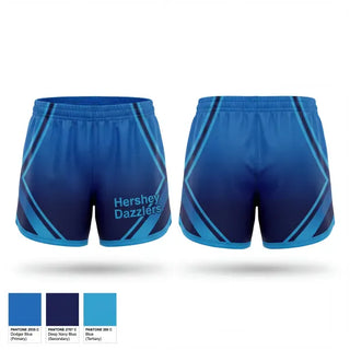 Womens Shorts, Hershey Dazzlers, Cheer, Teamtime, Team time, sublimation, custom sports apparel, team uniforms, spirit wear, spiritwear, sports uniforms, custom shirts, team store, custom team store, fundraiser sports, apparel fundraiser