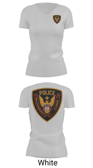 Womens Short Sleeve Vneck Shirt, McLeansboro Police, Police, Teamtime, Team time, sublimation, custom sports apparel, team uniforms, spirit wear, spiritwear, sports uniforms, custom shirts, team store, custom team store, fundraiser sports, apparel fundraiser