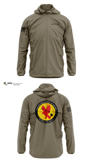 Windbreaker, Youth Challenge Academy, National Guard, Teamtime, Team time, sublimation, custom sports apparel, team uniforms, spirit wear, spiritwear, sports uniforms, custom shirts, team store, custom team store, fundraiser sports, apparel fundraiser