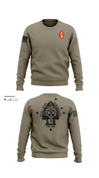 Crew Neck Sweatshirt, 2D LAR Bn, , Teamtime, Team time, sublimation, custom sports apparel, team uniforms, spirit wear, spiritwear, sports uniforms, custom shirts, team store, custom team store, fundraiser sports, apparel fundraiser